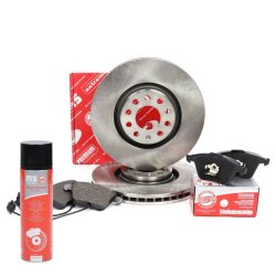 Brake Discs & Pads Set + Cleaner MASTER-SPORT 203001130P OE Ref 8E0698151L