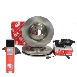 Brake Discs & Pads Set + Cleaner MASTER-SPORT 203001190P OE Ref 8E0698151L