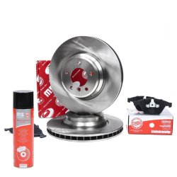 Brake Discs & Pads Set + Cleaner MASTER-SPORT 203001920P OE Ref 34116770729