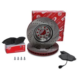 Brake Discs & Pads Set MASTER-SPORT 203022250 OE Ref 1K0615301AD