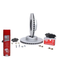 Brake Discs & Pads Set + Cleaner MASTER-SPORT 203052330P OE Ref 34116792223
