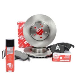 Brake Discs & Pads Set + Cleaner MASTER-SPORT 203201000P OE Ref 0004211112