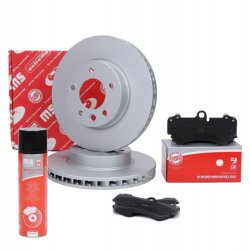 Brake Discs & Pads Set + Cleaner MASTER-SPORT 203201170P OE Ref 95535140140