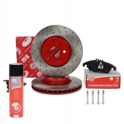 Brake Discs & Pads Set + Cleaner MASTER-SPORT 203221000P OE Ref 0004211112