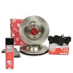 Brake Discs & Pads Set + Cleaner MASTER-SPORT 203401230P OE Ref 95535140150