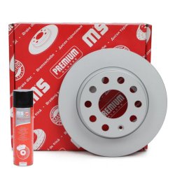 Brake Disc Set + Cleaner MASTER-SPORT 24011002771PR-PCS-MSP OE Ref 1K0615601AB MASTER SPORT