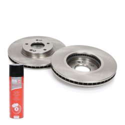 Brake Disc Set + Cleaner MASTER-SPORT 24011036031-SET-MSP OE Ref 517122B000 MASTER SPORT