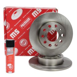 Brake Disc + Cleaner MASTER-SPORT 24011201581-SET-MSP OE Ref 1K0615601AJ MASTER SPORT