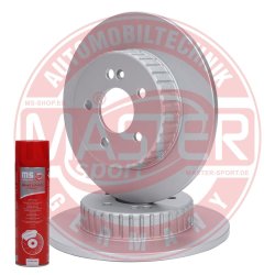 Brake Disc Set + Cleaner MASTER-SPORT 24011203001PR-SET-MSP OE Ref 0004230512 MASTER SPORT