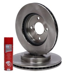 Brake Disc Set + Cleaner MASTER-SPORT 24012002481-SET-MSP OE Ref 55311M69P10 MASTER SPORT