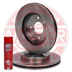 Brake Disc Set + Cleaner MASTER-SPORT 24012002481-SET-MSP OE Ref 55311M69P10 MASTER SPORT