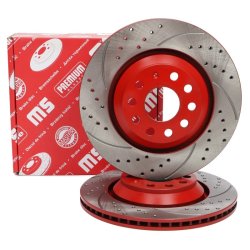 Brake Disc Set MASTER-SPORT 24012202191SE-SET-MS OE Ref 1K0615601N MASTER SPORT