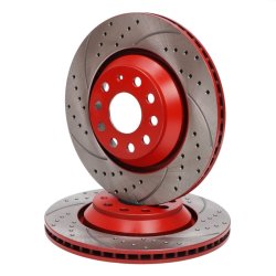 Brake Disc Set MASTER-SPORT 24012202191SE-SET-MS OE Ref 1K0615601N MASTER SPORT