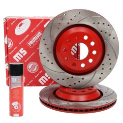 Brake Disc + Cleaner MASTER-SPORT 24012202191SE-SET-MSP OE Ref 1K0615601N MASTER SPORT