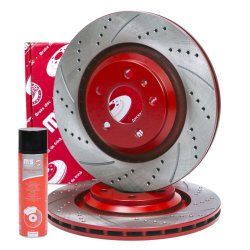 Brake Disc + Cleaner MASTER-SPORT 24012202431SE-SET-MSP OE Ref 4F0615601B MASTER SPORT