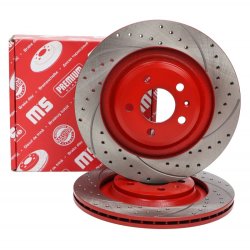 Brake Disc Set MASTER-SPORT 24012202501SE-SET-MS OE Ref 4H0615601H MASTER SPORT