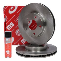 Brake Disc Set + Cleaner MASTER-SPORT 24012502141-SET-MSP OE Ref B45A33251A MASTER SPORT