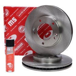 Brake Disc Set + Cleaner MASTER-SPORT 24012802001-SET-MSP OE Ref 517123E000 MASTER SPORT