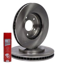 Brake Disc Set + Cleaner MASTER-SPORT 24012802681-SET-MSP OE Ref 40206CY00A MASTER SPORT