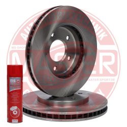 Brake Disc Set + Cleaner MASTER-SPORT 24012802681-SET-MSP OE Ref 40206CY00A MASTER SPORT