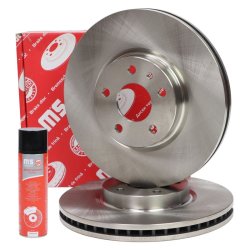 Brake Disc Set + Cleaner MASTER-SPORT 24012802861-SET-MSP OE Ref 5202199 MASTER SPORT