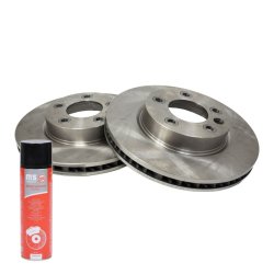 Left & Right Brake Disc Set + Cleaner MASTER-SPORT 24013201181-SET-MSP OE Ref 95535140240 MASTER SPORT