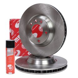 Brake Disc Set + Cleaner MASTER-SPORT 24013401241-SET-MSP OE Ref 95535140250 MASTER SPORT