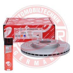 Brake Disc Set + Cleaner MASTER-SPORT 24112526641PR-PCS-MSP OE Ref 2Q0615301H MASTER SPORT