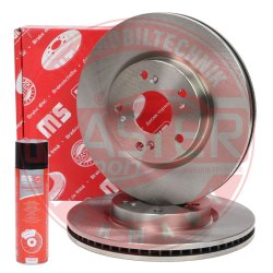 Brake Disc Set + Cleaner MASTER-SPORT 24112526861-SET-MSP OE Ref 45251TGNE00 MASTER SPORT