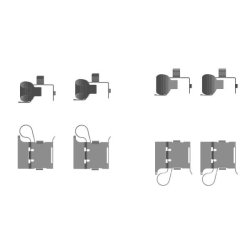 Brake Disc Pad Accessory Kit MINTEX MBA0097 MINTEX