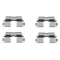 Brake Disc Pad Accessory Kit MINTEX MBA1662