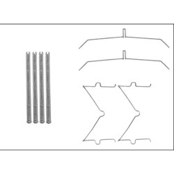 Brake Disc Pad Accessory Kit MINTEX MBA1885