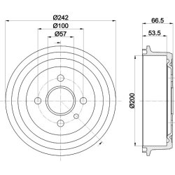 Brake Drum MINTEX MBD002 OE Ref 568039