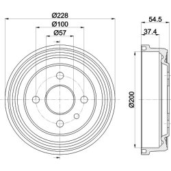 Brake Drum MINTEX MBD013 OE Ref 90086194
