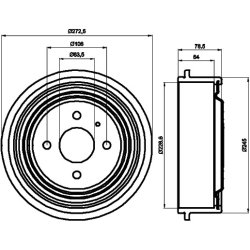 Brake Drum MINTEX MBD029 OE Ref 6063755