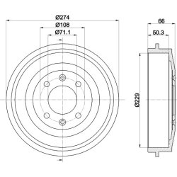 Brake Drum MINTEX MBD030 OE Ref 424724