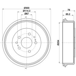 Brake Drum MINTEX MBD114 OE Ref 4243135130