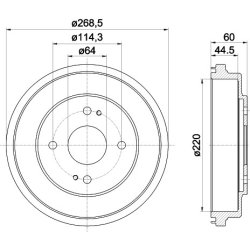 Brake Drum MINTEX MBD122 OE Ref 42610SM4010