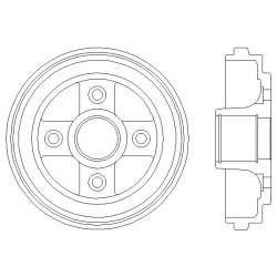 Brake Drum MINTEX MBD198