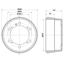 Brake Drum MINTEX MBD217 OE Ref 291609617