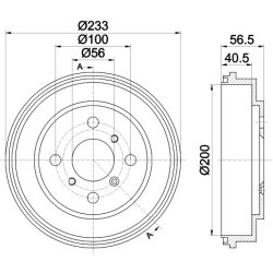 Brake Drum MINTEX MBD294 OE Ref 4243187709