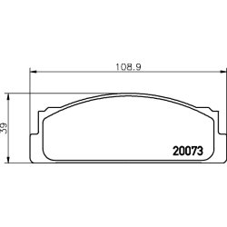 Brake Pad Set MINTEX MDB1013 OE Ref SE127165005A MINTEX