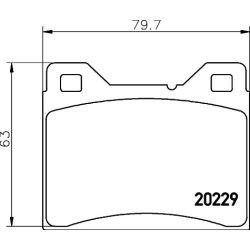 Brake Pad Set MINTEX MDB1026 OE Ref 270165 MINTEX