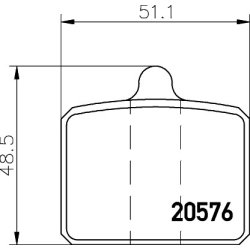 Brake Pad Set MINTEX MDB1035 OE Ref 113430282R MINTEX