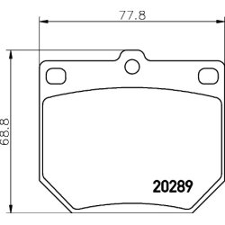 Brake Pad Set MINTEX MDB1054 OE Ref 41060N3027