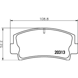 Brake Pad Set MINTEX MDB1058 OE Ref 211349280A