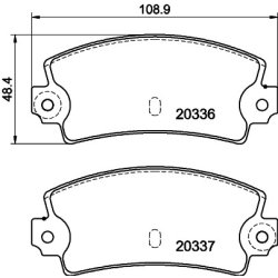 Brake Pad Set MINTEX MDB1065 OE Ref 6025170586 MINTEX