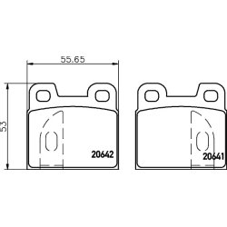 Brake Pad Set MINTEX MDB1072 OE Ref 60727290