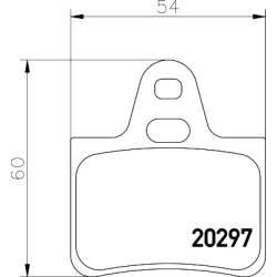 Brake Pad Set MINTEX MDB1077 OE Ref GX2526802A MINTEX