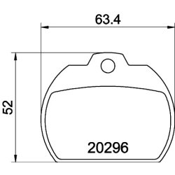 Brake Pad Set MINTEX MDB1080 OE Ref 111698151D